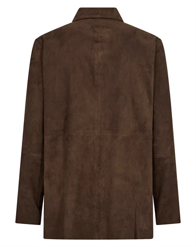 Depeche - NoraDep Suede Skjorte - Wood